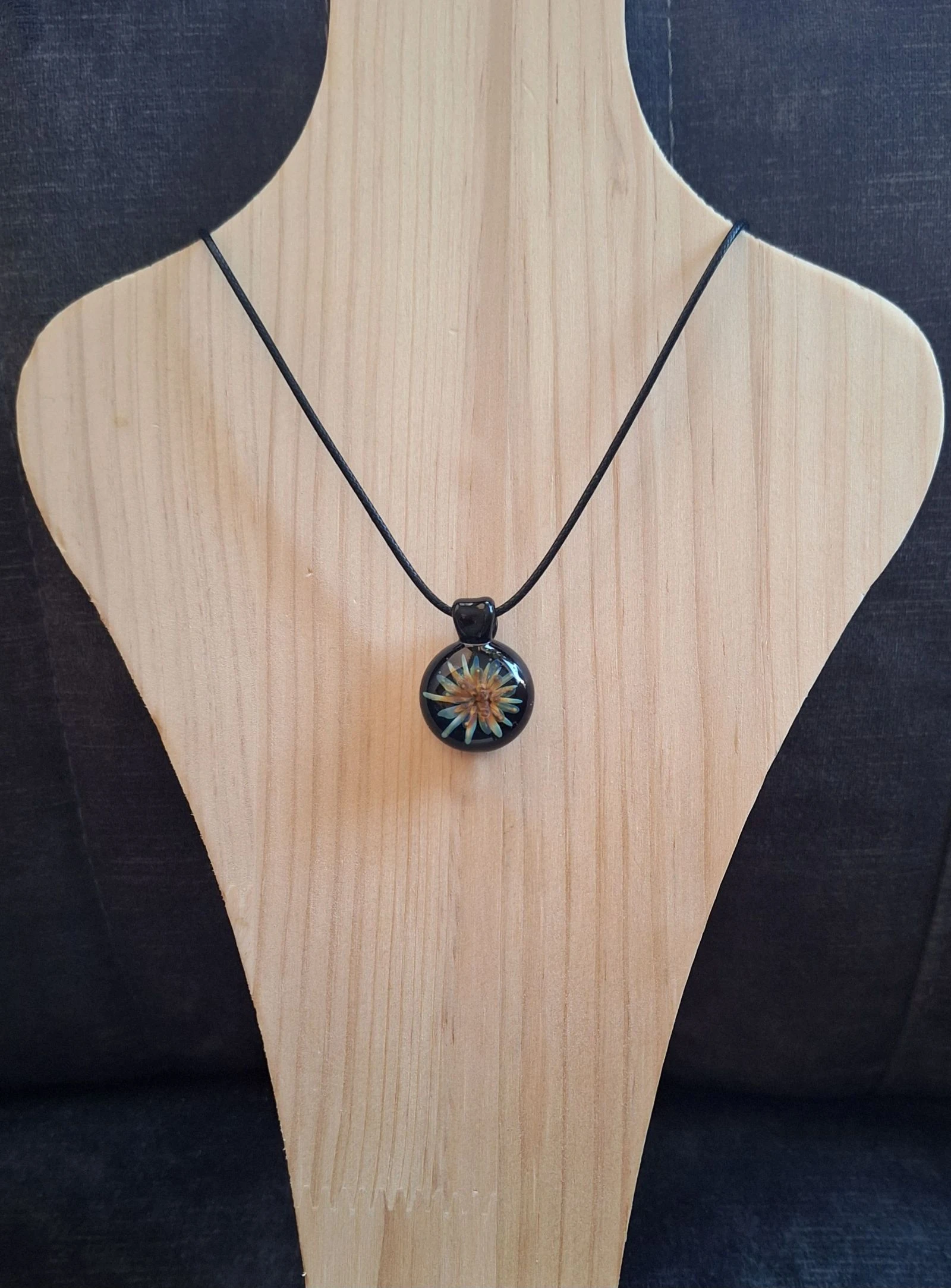 Handgemaakte lampwork glas hanger  – photo 2